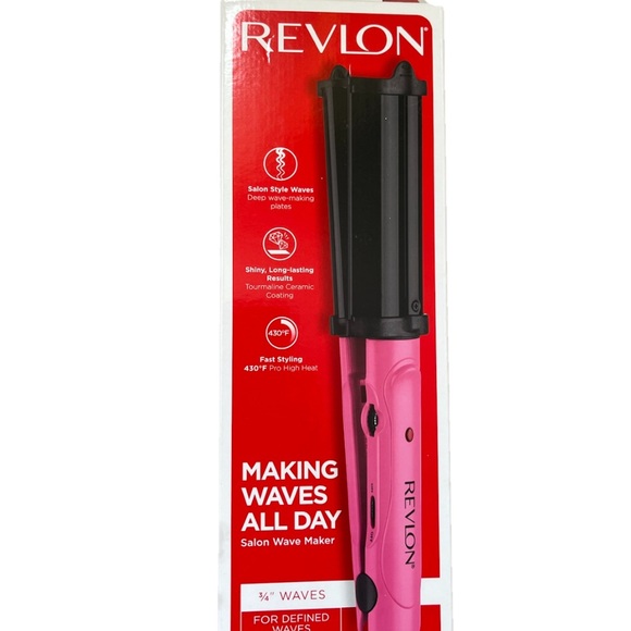 NEW IN BOX Revlon Making Waves All Day Salon Wave Maker Hair Curler - Picture 1 of 7
